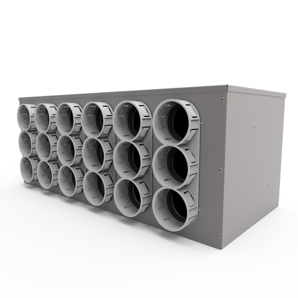 Vent-Axia VUNFDG 69 180 hoofdverdeelbox geluidsdemper 18 x D 69 mm D 180 mm
