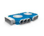 Vent-Axia VK69 15 220 verdeler 1 x K 220x80 mm, 15 x D 69 mm, 4x D