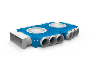 Vent-Axia VK69 15 220 verdeler 1 x K 220x80 mm, 15 x D 69 mm, 4x D