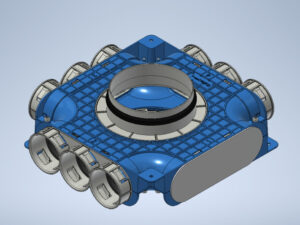 Vent-Axia VK69 9D 160 instortverdeler 9 x  D 69 mm  en D 160 mm