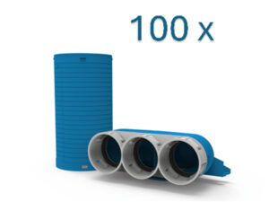 Vent-Axia Uniflexplus+ 69 ventielcollector 3XD69-125 met huls BULK