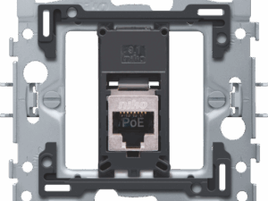 Niko 1 RJ45-aansluiting STP Cat. 6, klaar voor PoE++, vlakke uitvoering (kopie) Niko Internet/netwerkverbindingen