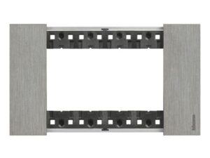 BTicino Living Light LNOW afdekpl. 4 mod staal