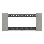 BTicino Living Light LNOW afdekpl. 6 mod staal