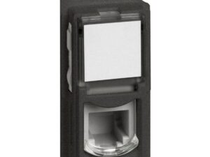 BTicino Living Light LNOW RJ11 telefoonctdoos zwart