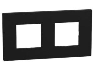 Bticino Light Now Zwart afdekplaat 2x2 mod 71mm