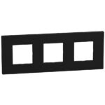 Bticino Light Now Zwart afdekplaat 3x2 mod 71mm