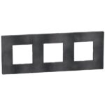 Bticino Light Now Zwart Grey afdekplaat 3x2 mod 71mm