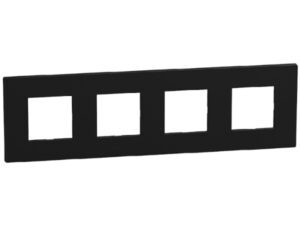 Bticino Light Now Zwart afdekplaat 4x2 mod 71mm
