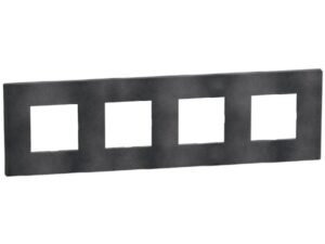 Bticino Light Now Zwart Grey afdekplaat 4x2 mod 71mm