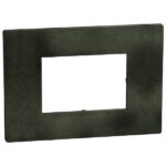 Bticino Light Now Zwart Green afdekplaat 3 mod