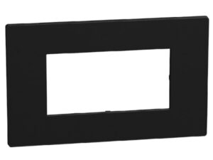 Bticino Light Now Zwart afdekplaat 4 mod