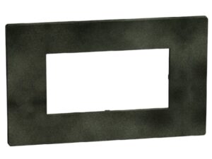 Bticino Light Now Zwart Green afdekplaat 4 mod