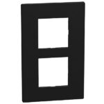 Bticino Light Now Zwart afdekplaat 2x2 mod 57mm