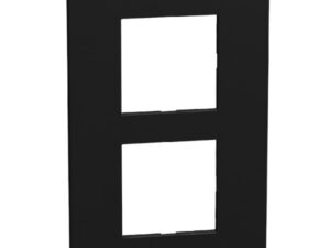 Bticino Light Now Zwart afdekplaat 2x2 mod 57mm