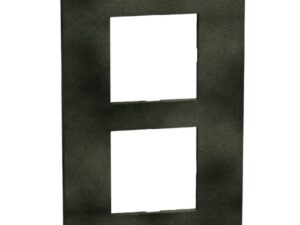 Bticino Light Now Zwart Green afdekplaat 2x2 mod 57mm