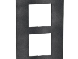 Bticino Light Now Zwart Grey afdekplaat 2x2 mod 57mm