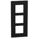 Bticino Light Now Zwart afdekplaat 2x2 mod 57mm