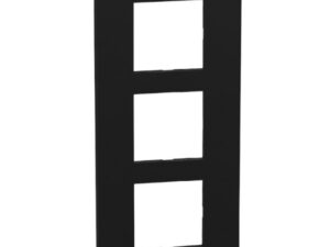 Bticino Light Now Zwart afdekplaat 2x2 mod 57mm