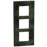 Bticino Light Now Zwart Green afdekplaat 2x2 mod 57mm