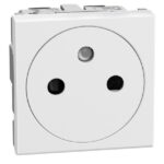 N/A LightN vlakke contactdoos 2P+A wit