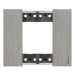 BTicino Living Light LNOW afdekpl. 2 mod staal