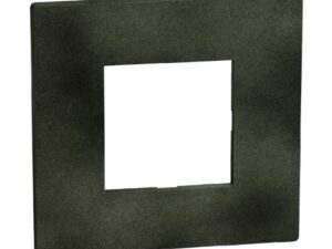 Bticino Light Now Zwart Green afdekplaat 2 mod