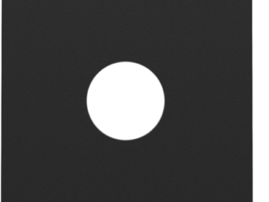 Niko Pure steel black Ondiep 21 mm centraalplaat stopcontact 161-66101 RAL 9004 (kopie) Niko Pure Steel Black Coated RAL 9004