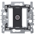 Niko  Sokkel voor enkelvoudige coaxaansluiting voor tv, 2 GHz, klauwbevestiging Niko coax/Utp
