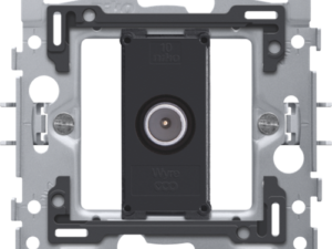 Niko  Sokkel voor enkelvoudige coaxaansluiting voor tv, 2 GHz, klauwbevestiging Niko coax/Utp