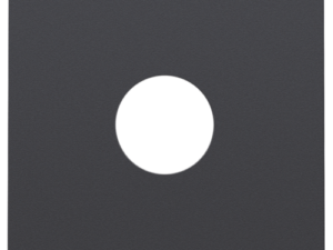 Niko Intense Sterling Coated Afwerkingsset voor enkelvoudige coaxaansluiting voor tv RAL 9007 (kopie) Niko Intense Sterling Coated RAL 9007