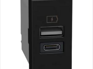 BTICINO LightN USB oplader-A+C 15W Bticino Light Now USB Laders