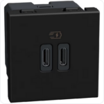 BTICINO LightN USB oplader-C+C 15W Bticino Light Now USB Laders