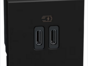 BTICINO LightN USB oplader-C+C 15W Bticino Light Now USB Laders