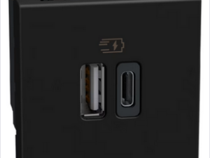 BTICINO LightN USB oplader-A+C 15W Bticino Light Now USB Laders