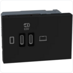 BTICINO LightN USB oplader-C+C PD 65W Bticino Light Now USB Laders