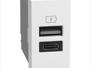 BTICINO LightN USB oplader-A+C 15W Bticino Light Now USB Laders