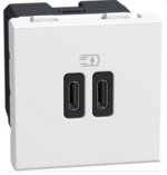 BTICINO LightN USB oplader-C+C 20W PD Bticino Light Now USB Laders