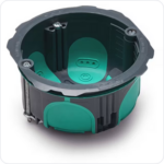 TRADEFORCE Holle wand inbouwdoos 4 modules diepte 50mm IP40 PP wit (kopie) Inwerkdozen Gyproc