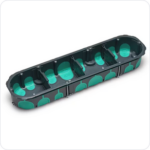 TRADEFORCE Holle wand inbouwdoos 3 modules diepte 40mm IP40 PP grijs (kopie) Inwerkdozen Gyproc