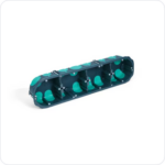 TRADEFORCE Holle wand inbouwdoos 2 modules diepte 40mm IP40 PP grijs (kopie) Inwerkdozen Gyproc