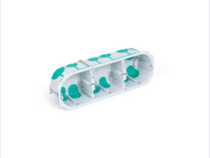 TRADEFORCE Holle wand inbouwdoos 1 module diepte 40mm IP40 PP grijs (kopie) Inwerkdozen Gyproc