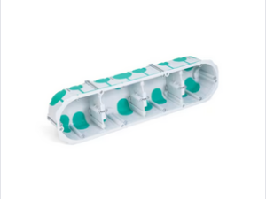 TRADEFORCE Holle wand inbouwdoos 2 modules diepte 50mm IP40 PP wit (kopie) Inwerkdozen Gyproc