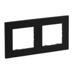 5 LEGRAND Niloé dubbel. afdekplaat zwart