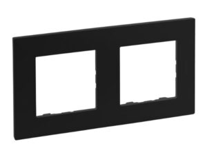 5 LEGRAND Niloé dubbel. afdekplaat zwart