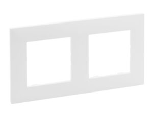 5 LEGRAND Niloé dubbel. afdekplaat wit