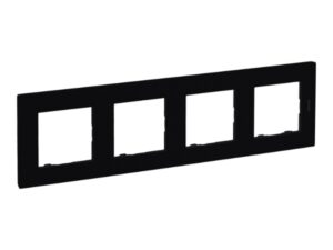 1 LEGRAND Niloé vierv. afdekplaat zwart