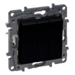 1 LEGRAND Niloé 3x enkelpol. schakelaar