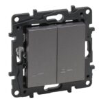 5 LEGRAND Niloé 2x wisselsch. verlicht