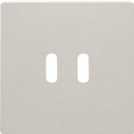Niko Original Light Grey Centraalplaat voor smart USB-A en USB-C-lader 102-68002 RAL 080 80 05 (kopie) Niko USB-A lader en USB-C lader